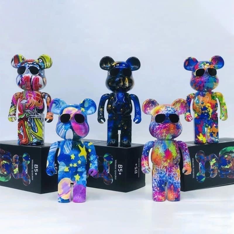 Loa Bluetooth Gấu Bearbrick Nghe Nhạc cực hay, Loa bluetooth Gấu Mini B5 Màu Sắc Sang Chảnh Mẫu Mới 2022