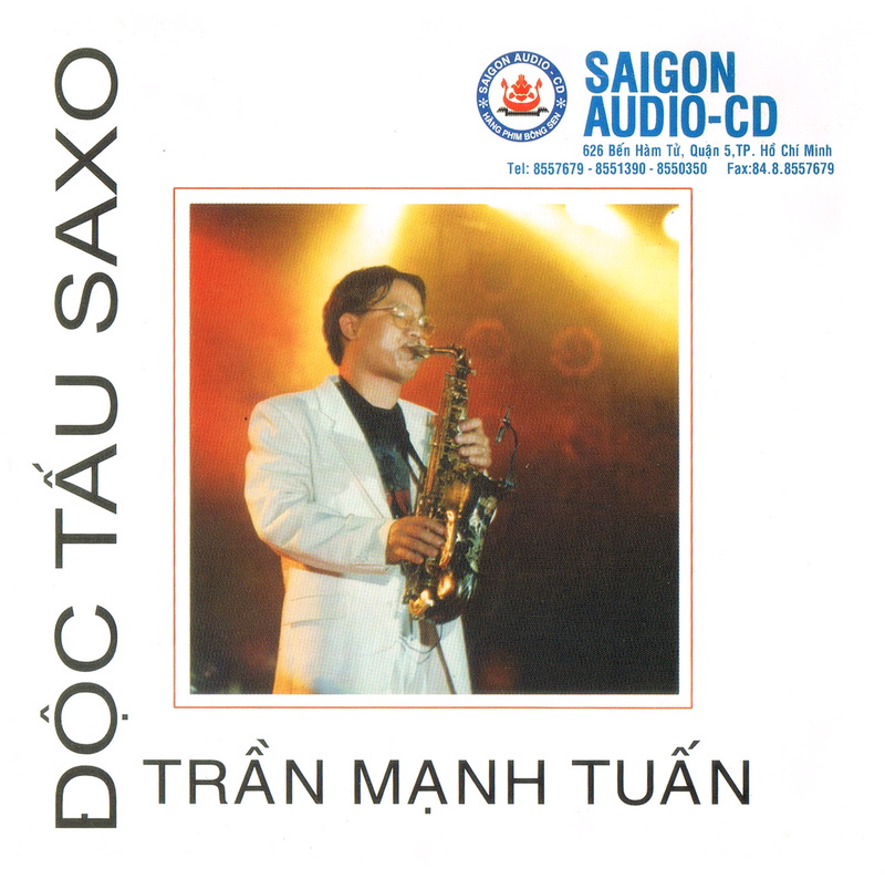 Hoà tấu saxo trần mạnh tuấn 60 ca khúc nhạc lossless 320kbps cd mp3 đĩa có hộp