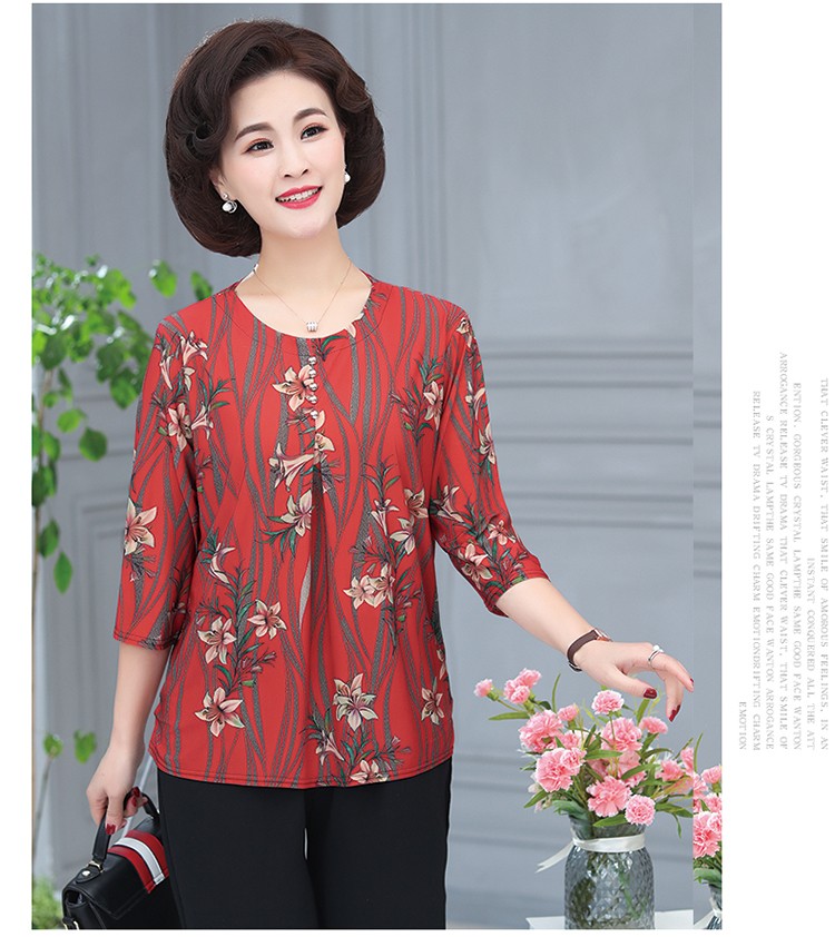 ÁO SƠ MI HOA TRUNG NIÊN CAO CẤP- QUẢNG CHÂU