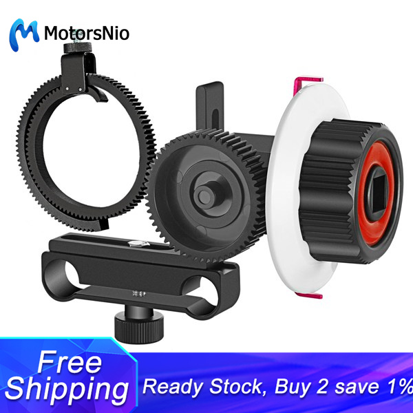Vd-f0 camera follow focus 15mm follow focus with gear ring belt for canon nikon sony and other dslr camera