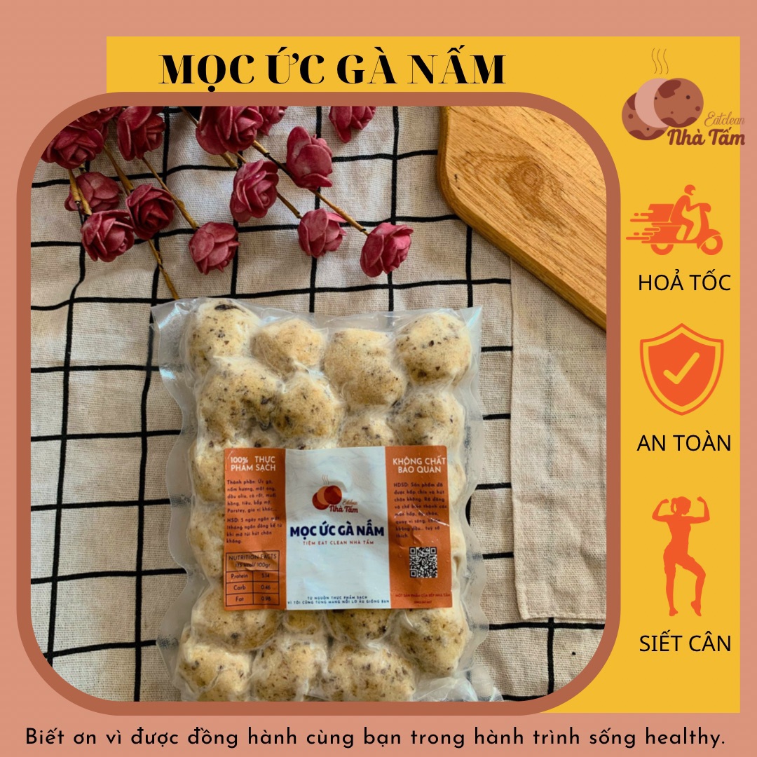 Mọc ức gà nấm eatclean 500gr 64 đánh giá