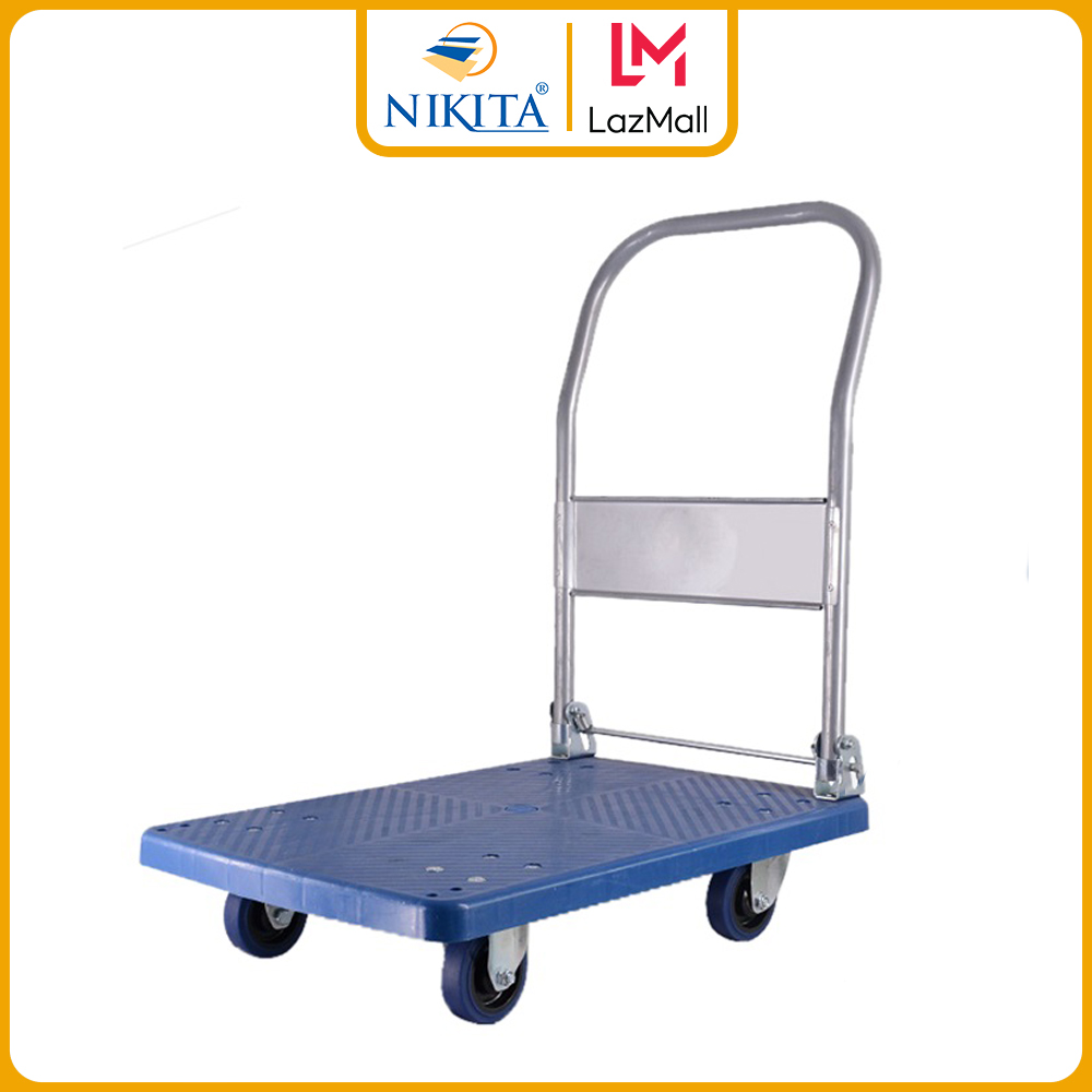 Xe đẩy hàng 150-300 Kg - Nikita - Sàn Nhựa, Chịu Tải Cao, Chống Ăn Mòn Rỉ Sét 2021