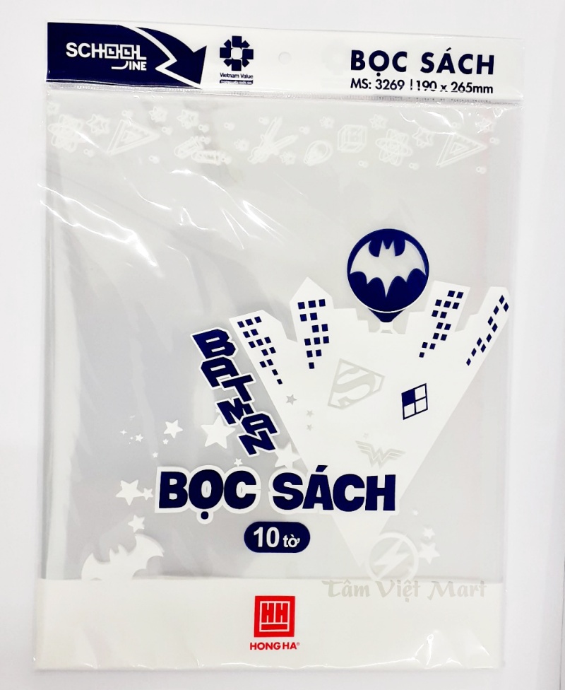Bọc sách nilon Hồng Hà