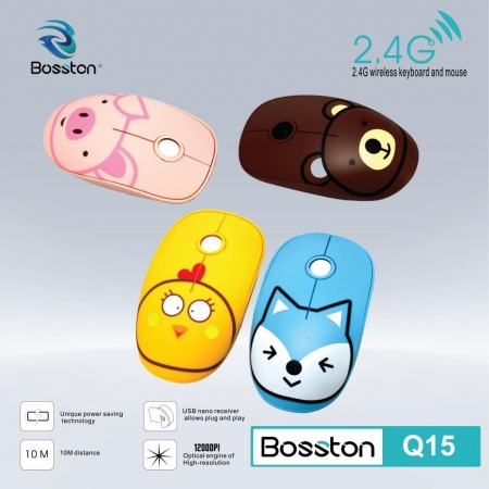 Hàng chính hãng chuột quang không dây bosston newmen vinager mixie forter chuột không dây giá rẻ chuột chính hãng mouse không dây