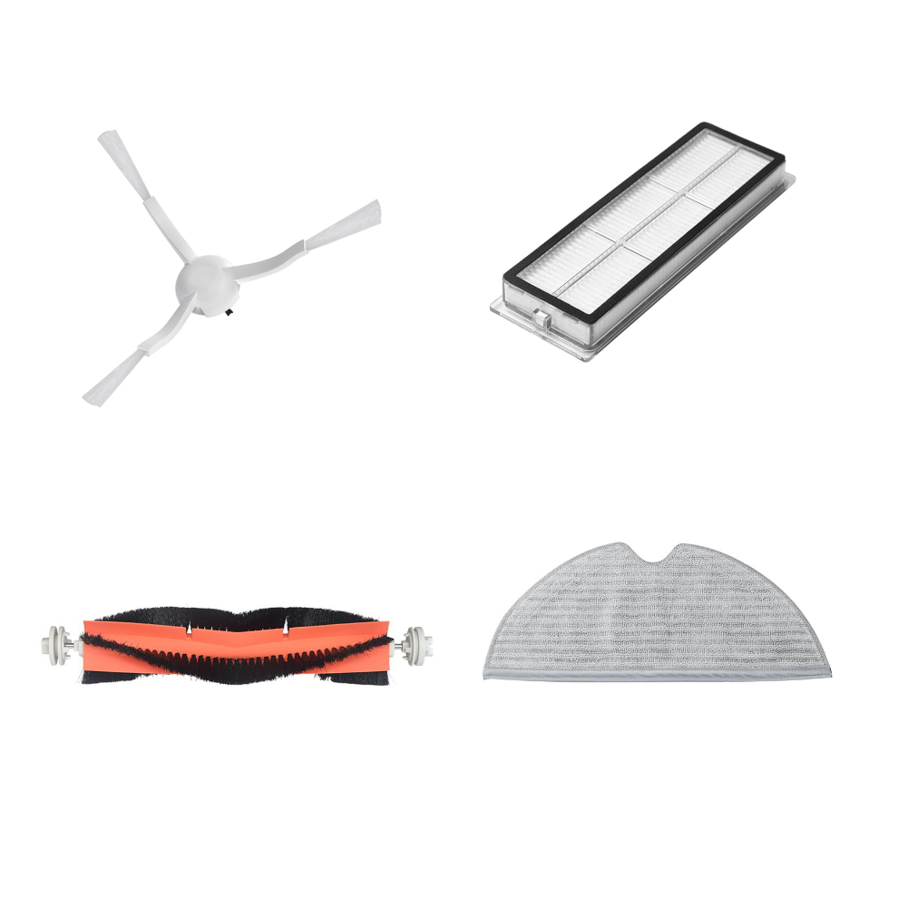 Combo 4 phụ kiện robot hút bụi Xiaomi Dreame D9 L10 pro - lọc bụi giẻ lau chổi phụ chổi chính