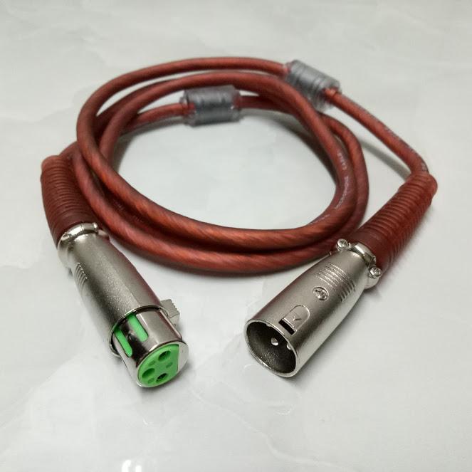 Dây micro cao cấp jack canon 2 đầu cho micro và dây live nối dài 1.5m