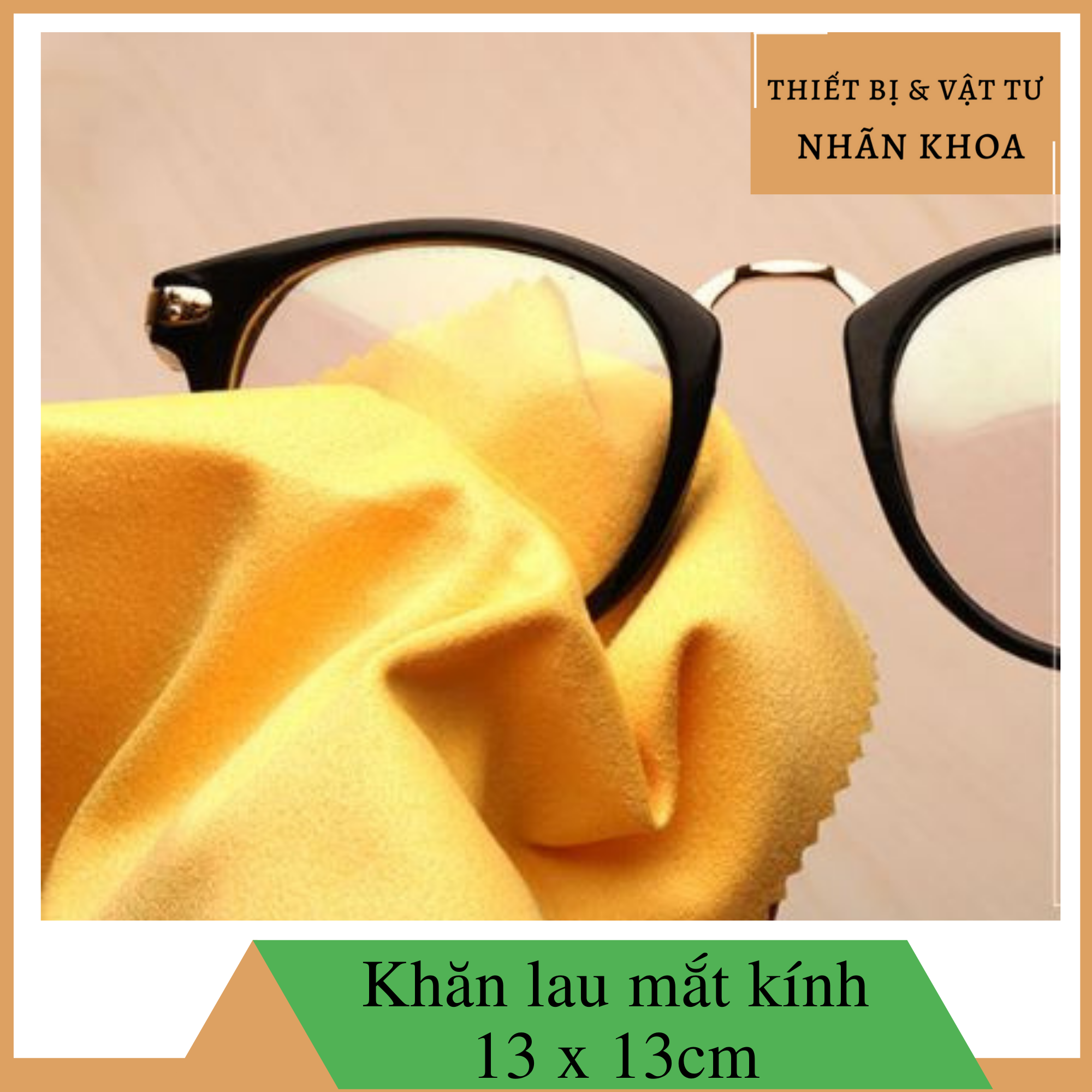 Combo 10 khăn lau mắt kính 14x17cm | Màu ngẫu nhiên
