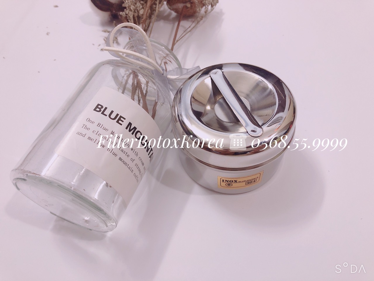 Cốc inox đựng bông giá rẻ