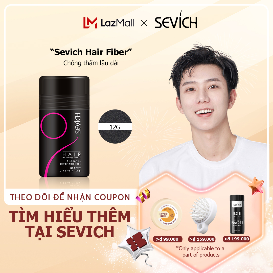 SEVICH Bột phủ làm dày sợi tóc 12g - INTL