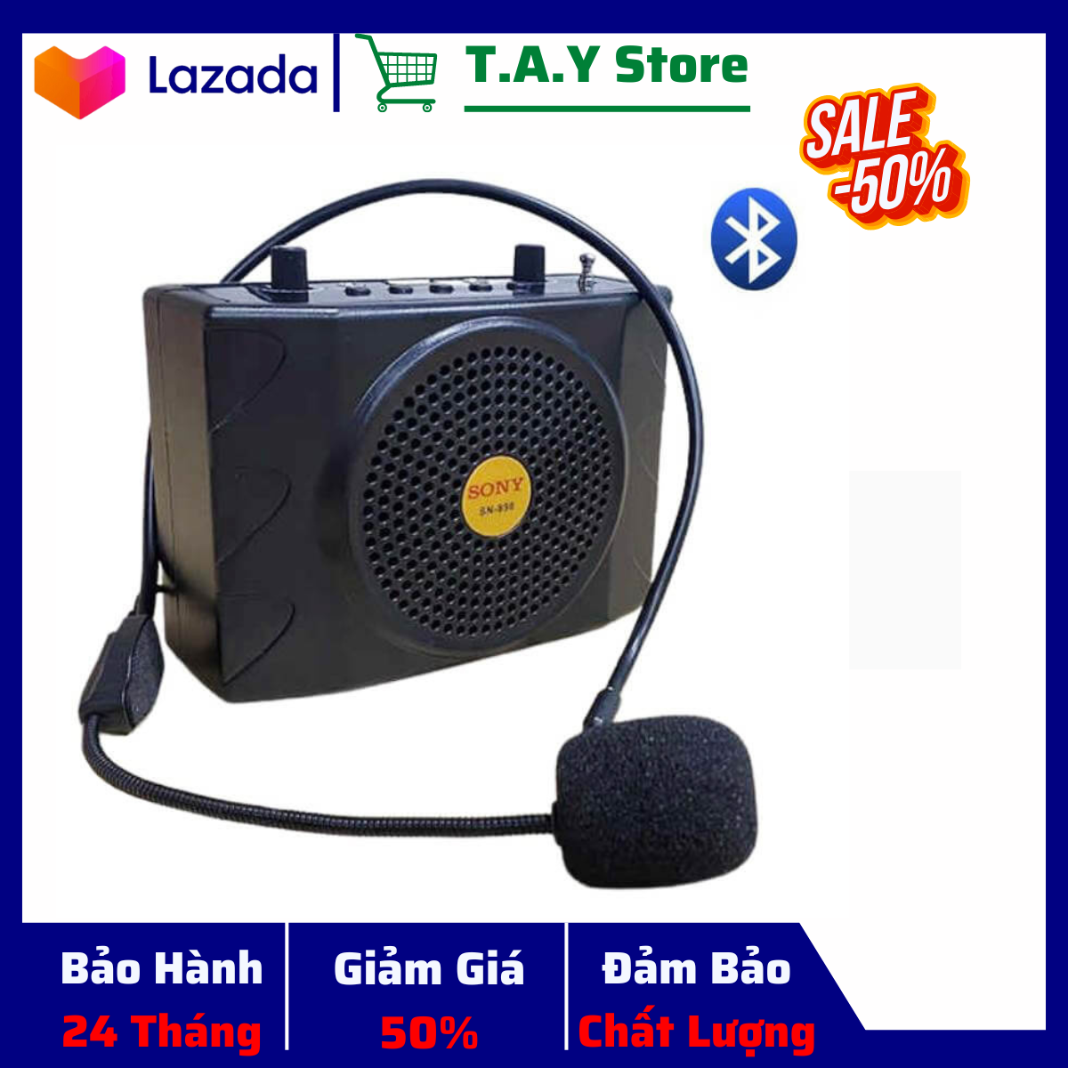 HÀNG BÃI NHẬT Loa Trợ Giảng Đa Năng Máy Trợ Giảng Không Dây Và Có Dây SONY SN-898 model 2020 có bluetooth Có Micro Hạt Gạo Hàng Nhật Bản Loa Đài Di Động Trợ Giảng SN 898 Máy trợ giảng Sony SN-898 nghe nhạc USB đài FM S