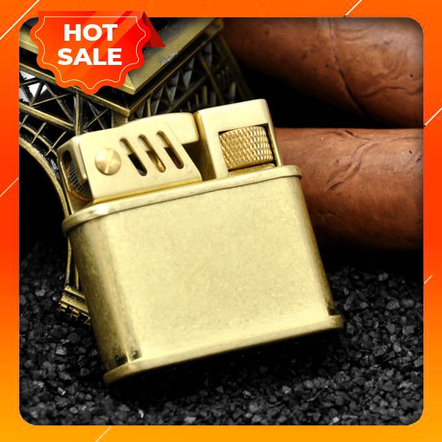 Hộp Qụet Hộp Quẹt Bật Lửa Zorro Z540 Thiết Kế Độc Lạ, Cổ Điển, Sang Trọng Màu Vàng - Dùng Xăng Đá Cao Cấp