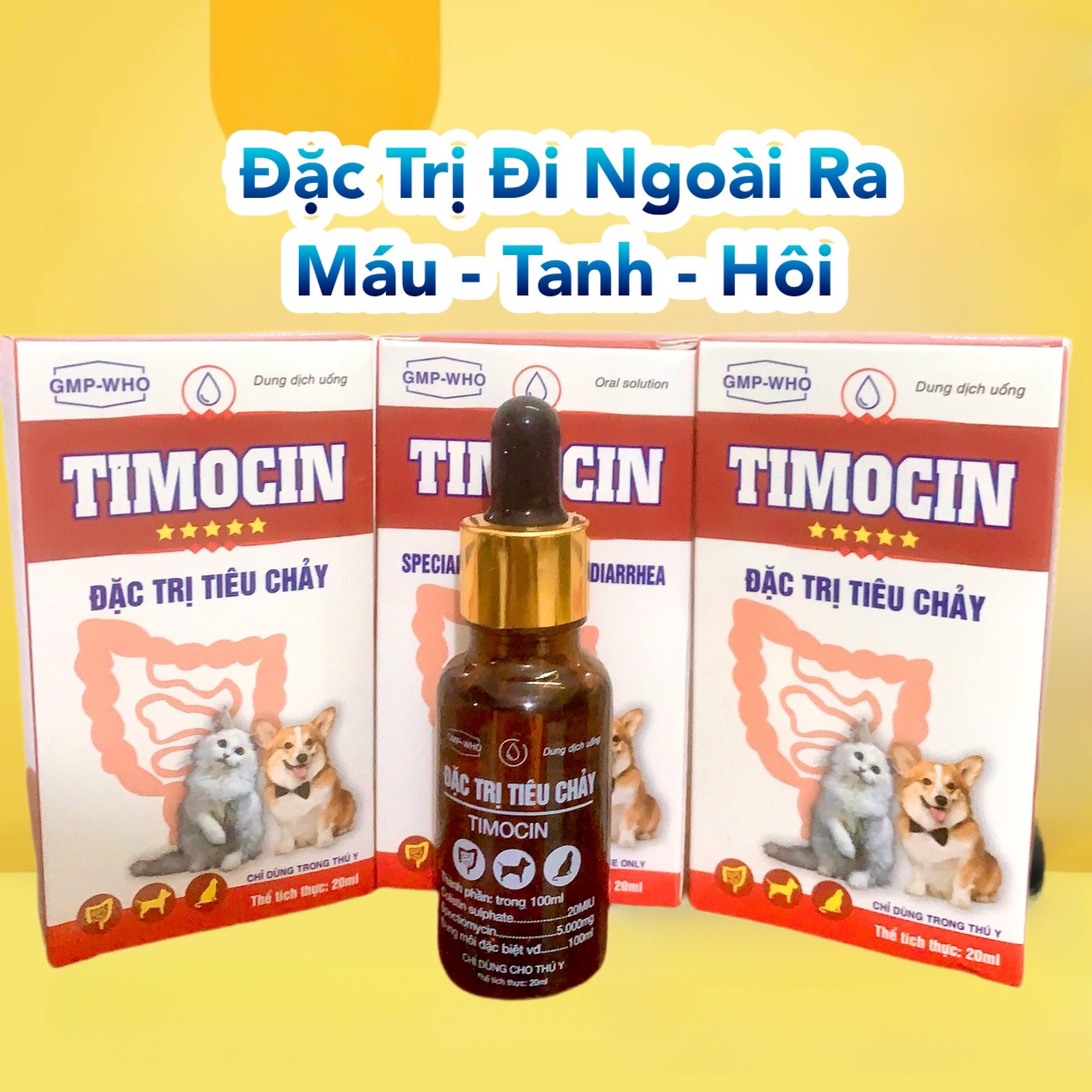 Thuốc đặc trị đi ngoài , tiêu chảy cho chó mèo