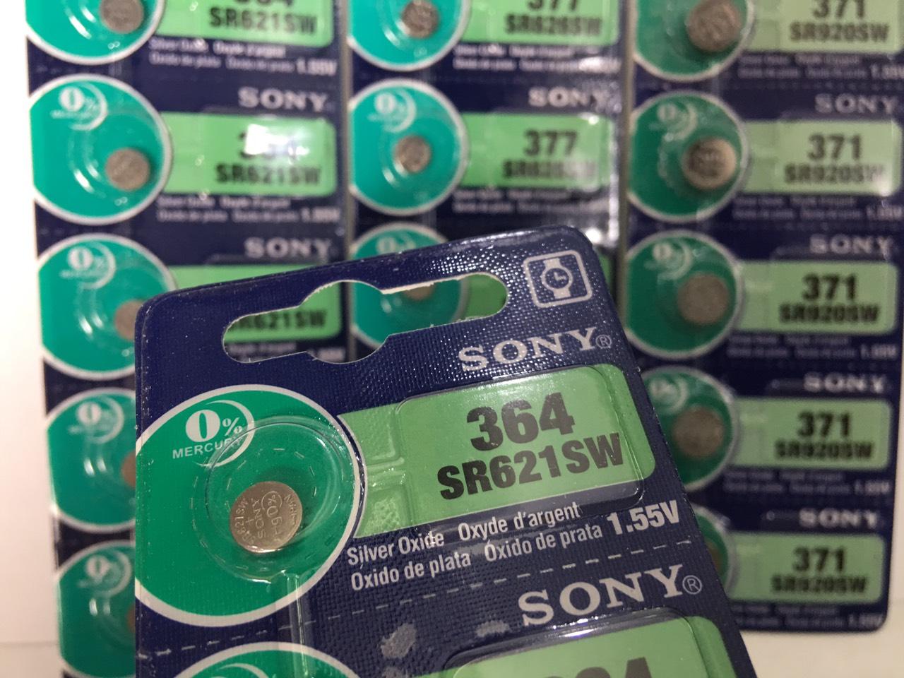 PIN ĐỒNG HỒ ĐEO TAY SONY 364/ 377/ 371 , Pin Sony 1,55V lắp cho đồng hồ đeo tay