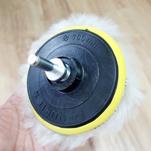 Bộ 3 Gồm Phớt (đế) Mài Nhựa - Miếng Dán Lông Đánh Bóng - Đầu Chuyển Đổi