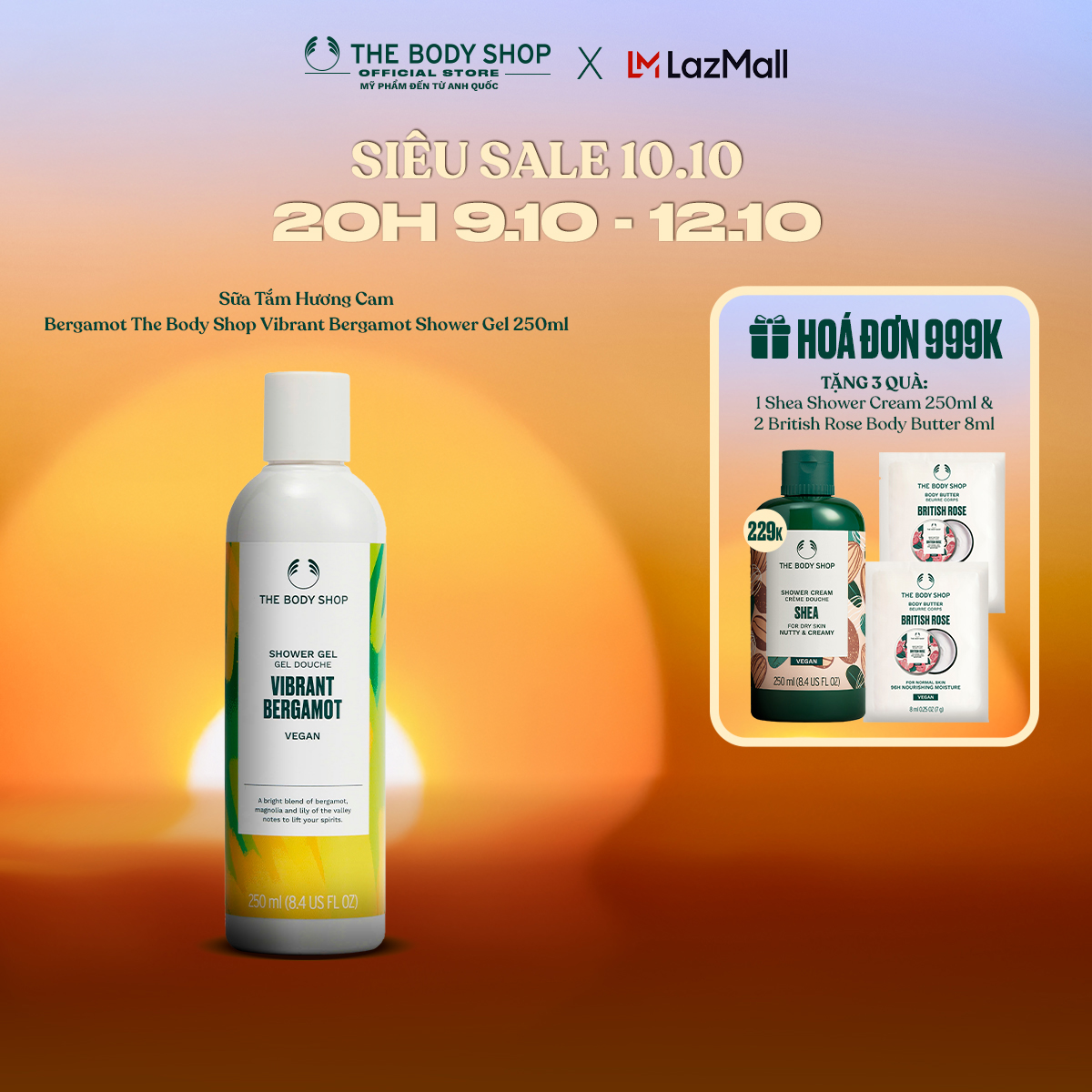 Sữa Tắm Hương Cam Bergamot The Body Shop Vibrant Bergamot Shower Gel 250ML The Body Shop