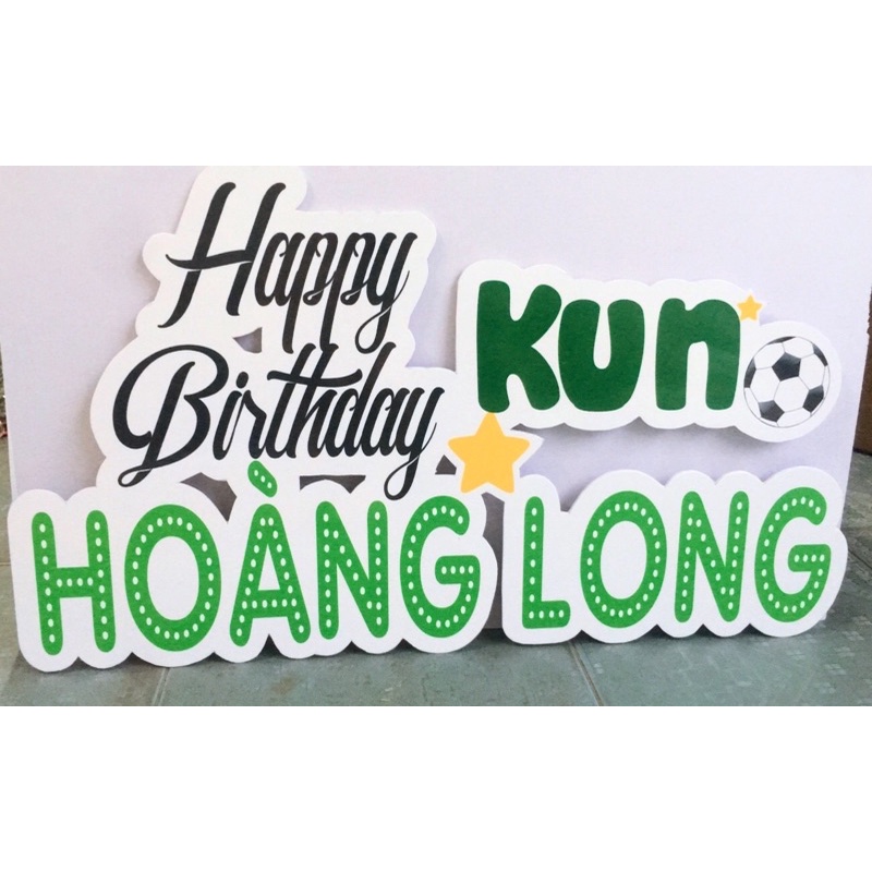 Bảng tên, baner treo rèm trang trí sinh nhật cho bé