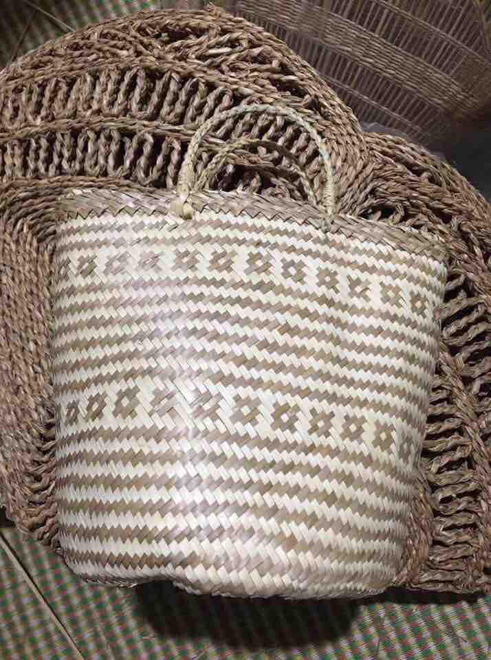 Giỏ cói đựng đồ, đi chợ chắc chắn