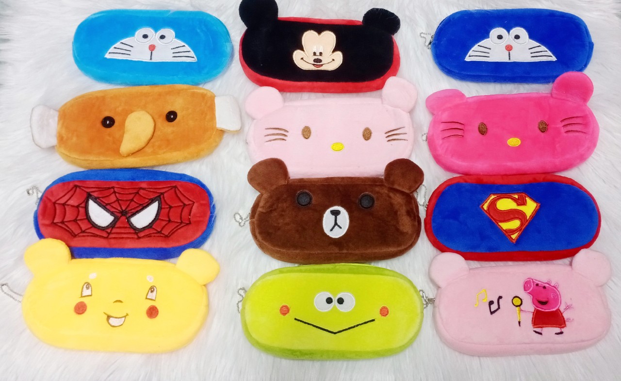 [HCM]hộp bút nhung thú 21cm x 10cm x 5cm