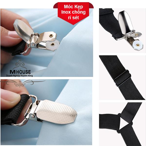 Combo 4 Kẹp Chống Xê Dịch Drap Trải GiườngKẹp Cố Định Chăn Ga GiườngDây Chằng Góc NệmPhụ Kiện Giường Ngủ Bộ Chăn Gói Drap Giường