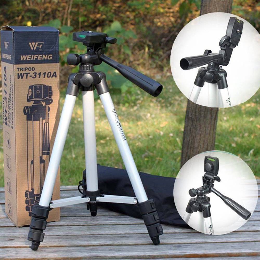 Gậy 3 Chân Tripod 3110 105cm Chuyên Chụp Hình Live Stream - Kèm Giá Đỡ Điện Thoại