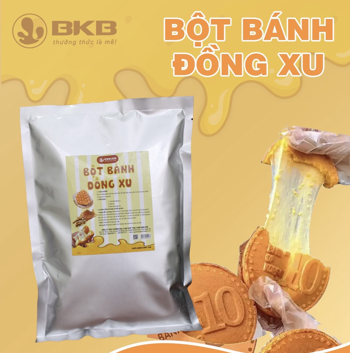 Bột bánh đồng xu