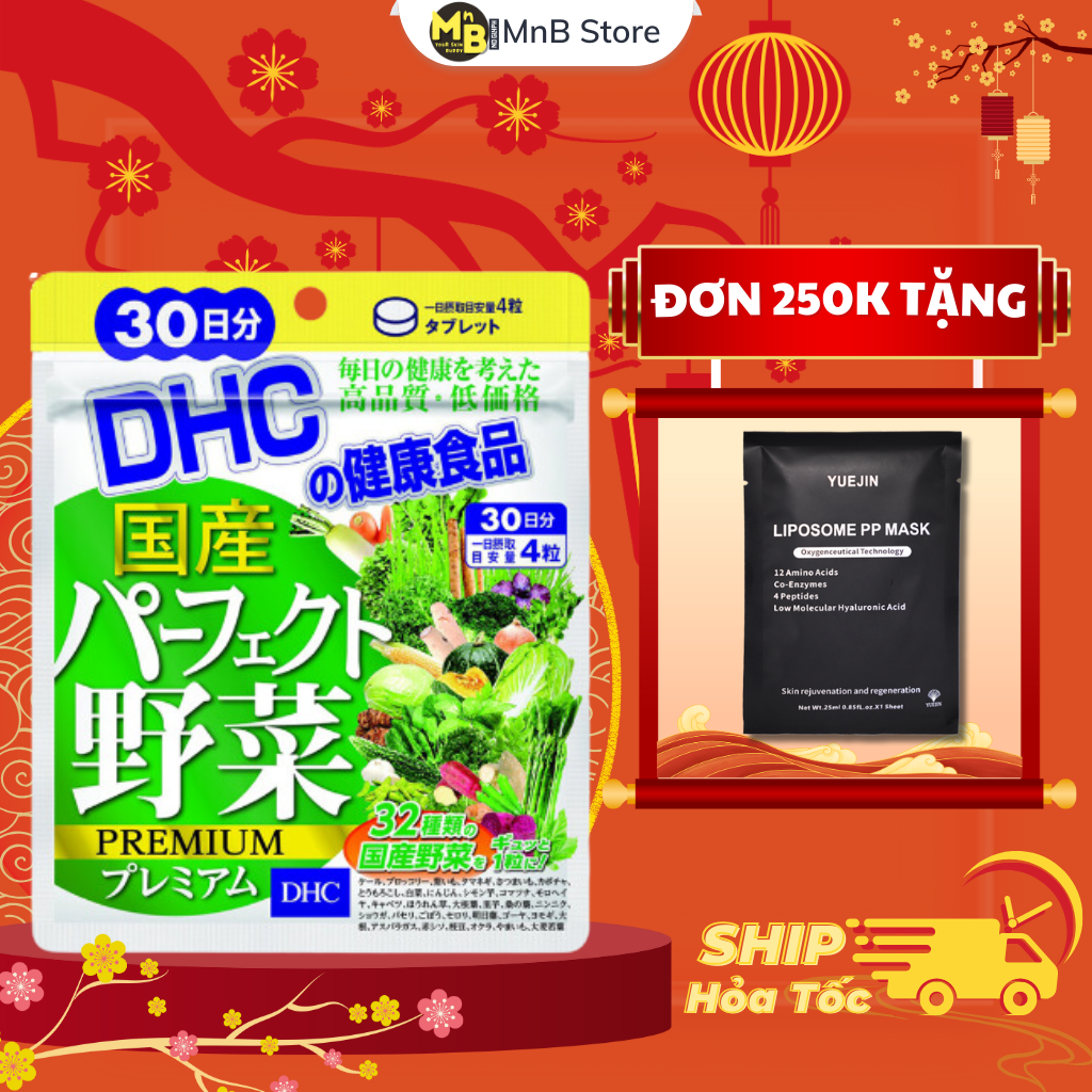 Viên uống dhc rau củ quả tổng hợp premium 120 viên 30 ngày perfect vegetable - premium japanese harvest