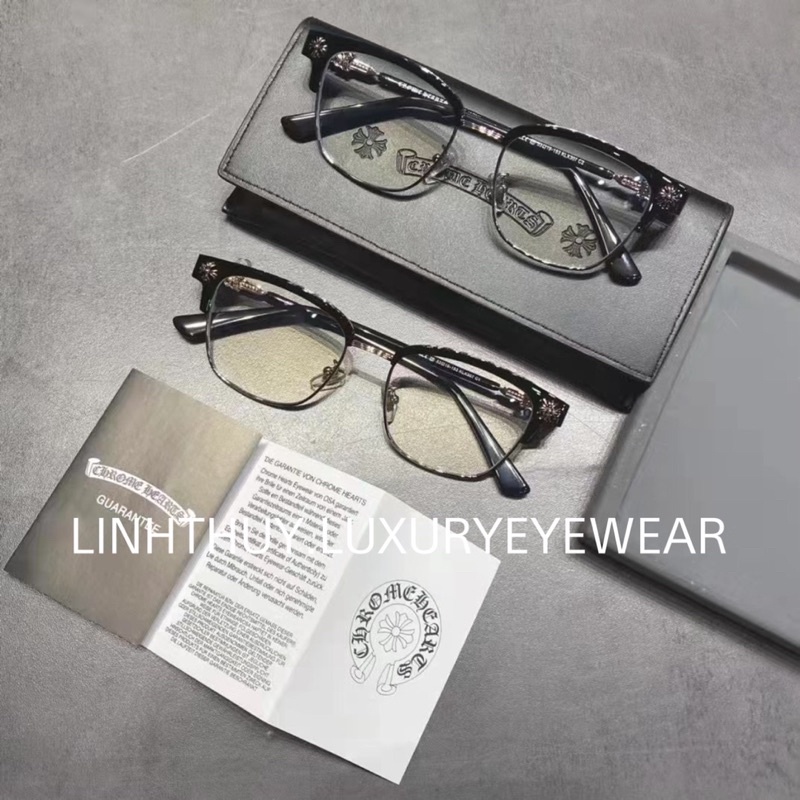 Kính mắt thời trang Chrome hearts KLX307 fullbox phụ kiện hộp kính