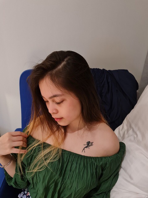 [HCM]Combo 6 tấm hình xăm dán couple thiên thần (mua từ 2 combo tặng bắp tay mini 10x20cm)