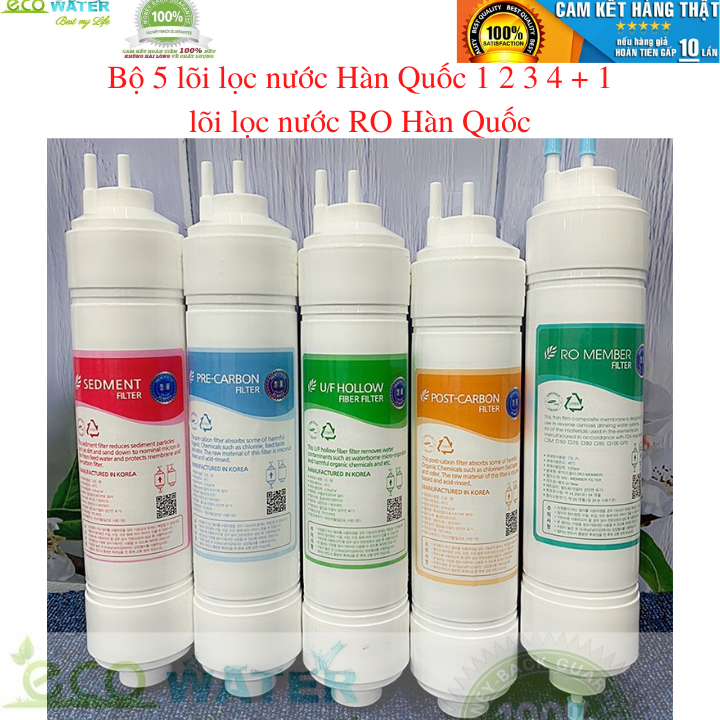 Bộ 5 lõi lọc hàn quốc - lõi lọc nước hàn quốc - Ecohq0025