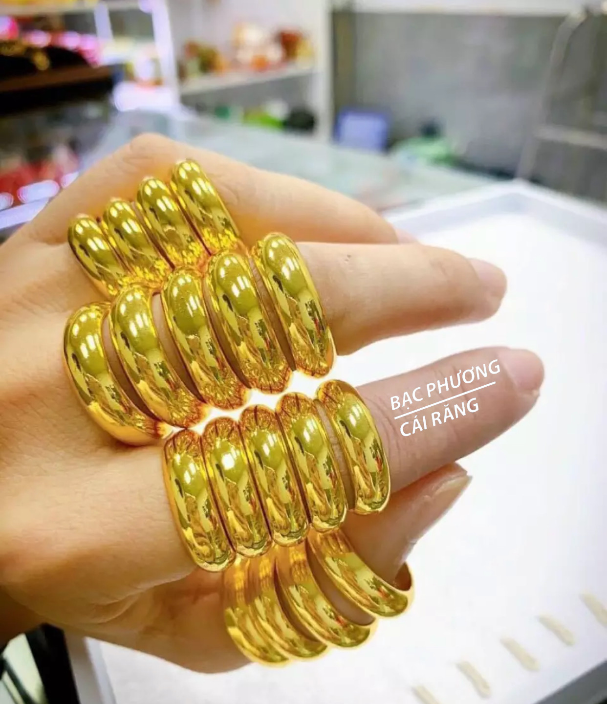 Nhẫn Trơn Mạ Vàng Tây 24K Cao Cấp PCR Jewelry House