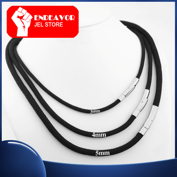 DÂY CHUYỀN DÙ ĐEN NHẬP THÁI KHÓA INOX - Endeavor Jel Store