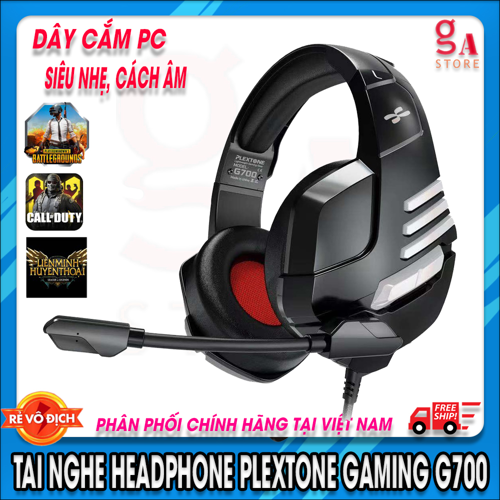 Tai nghe chụp,headphone game plextone G700,dành cho điện thoại và máy tính, chuyên game