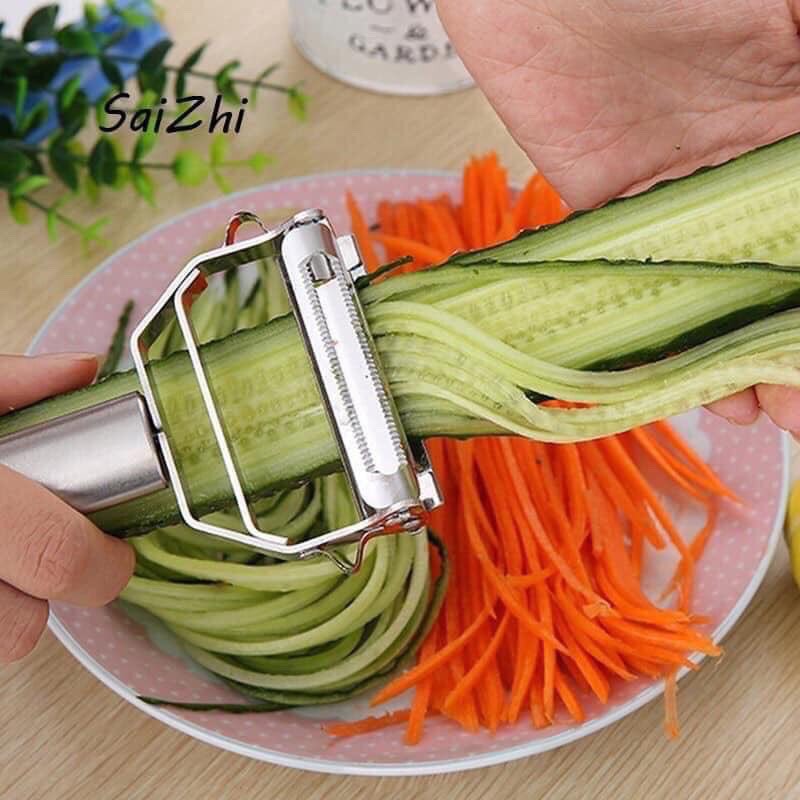 Nạo Rau Củ Quả 2IN1 Inox Không Gỉ Siêu Bền Siêu Đẹp
