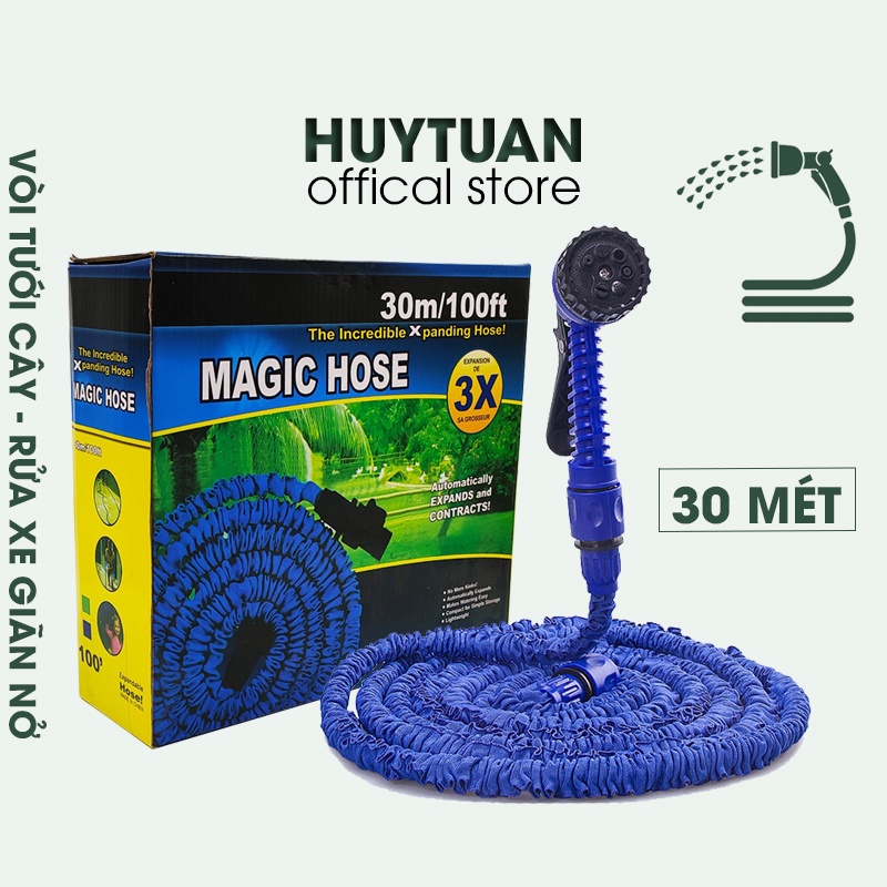 Vòi giãn nở 30m giá tốt Tháng 10, 2023 | Mua ngay vòi xịt giãn nở thông minh 30m 15m Vòi xịt nước tưới cây, rửa xe giãn nở Magic hose 30m