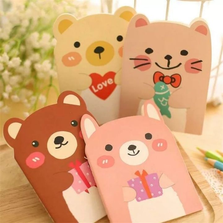 Combo 5 sổ tay mini hình thú có dòng kẻ siêu cute dễ thương giá rẻ