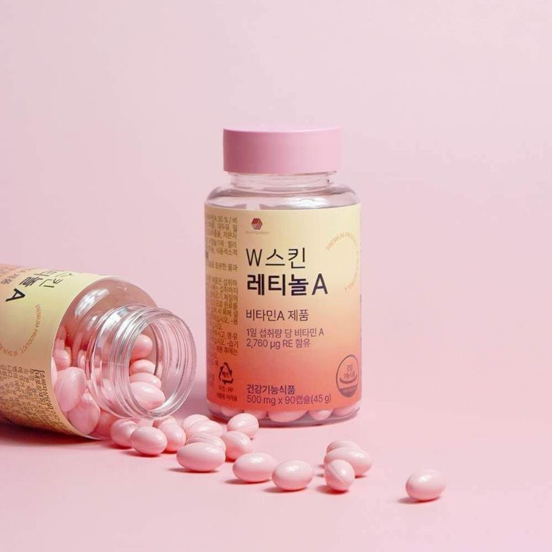 Viên uống Retinol sạch nám tàn nhang ,sạch mụn