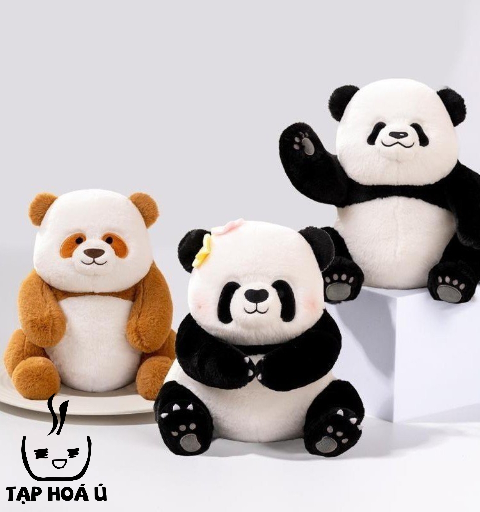 Gấu bông, móc khóa gấu trúc simulation panda