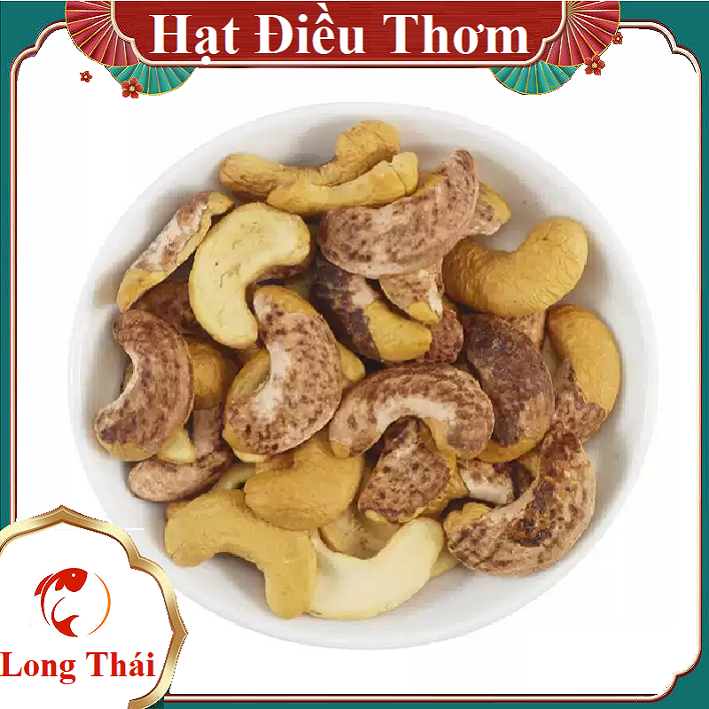 Hạt điều rang muối Bình Phước Bể Đôi còn rất ít vỏ - Long Thái