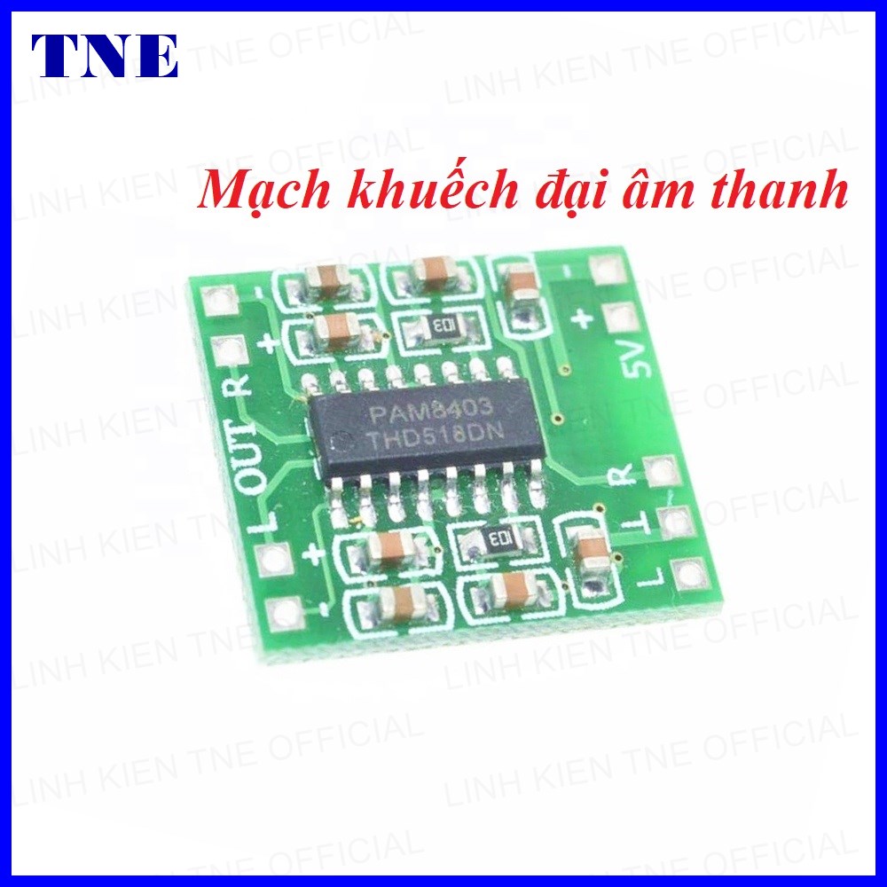 [HCM]Mạch khuếch đại âm thanh 2 kênh PAM8403