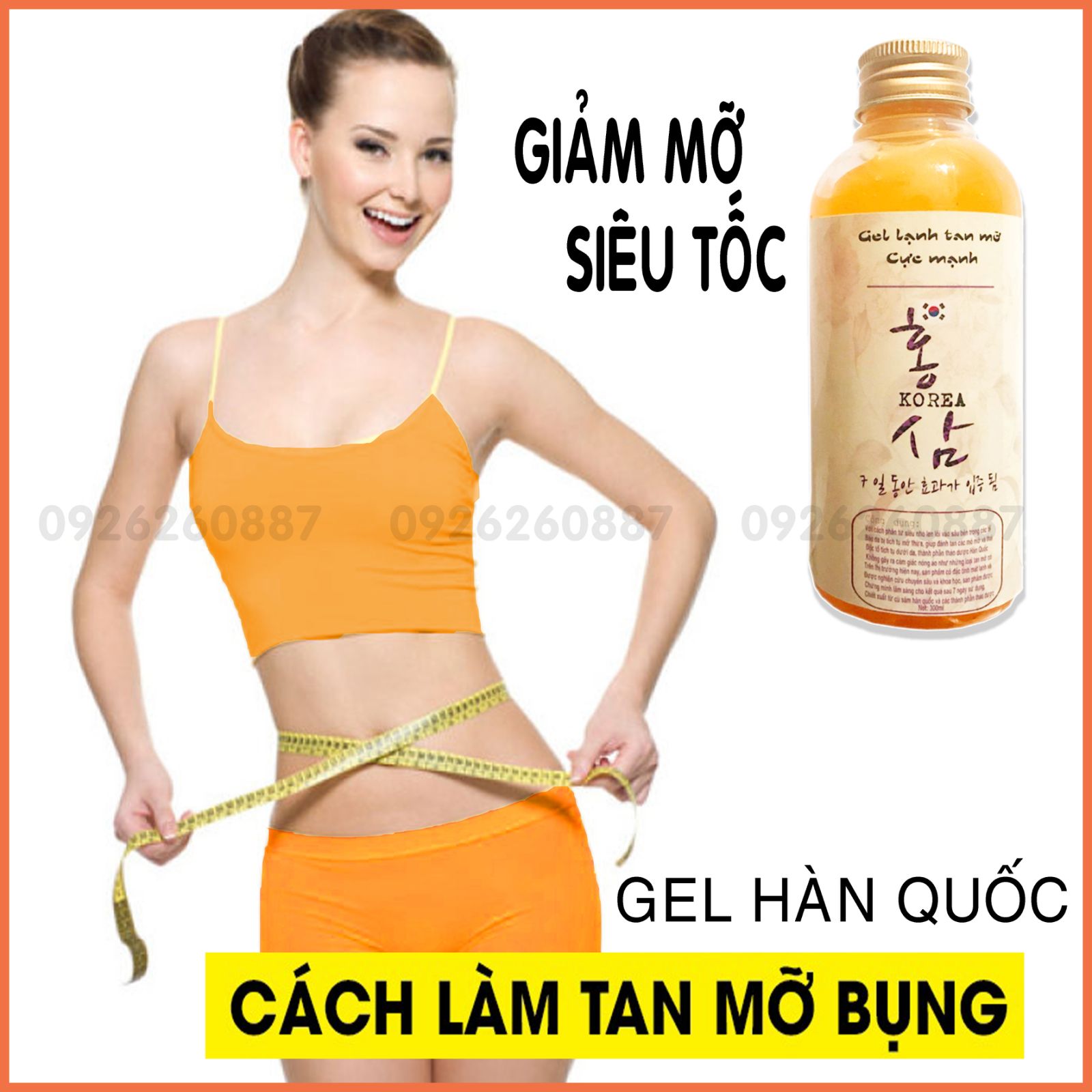 Gel lạnh tan mỡ bụng .đùi .bắp tay .cấp tốc hàn quốc
