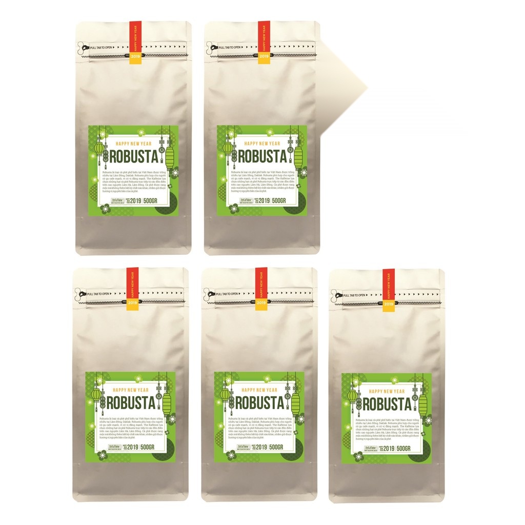 Cà phê Culi Robusta thượng hạng 5KG The Kaffeine Coffee Sỉ dành cho quán cà phê