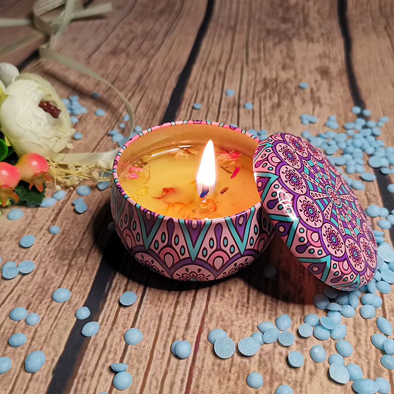 Nến thơm Thiên nhiên Tinh dầu,Khử mùi,Scented Candle cup,Lãng mạn,Giảm căng thẳng,Hương thơm dịu nhẹ Quyến rũ