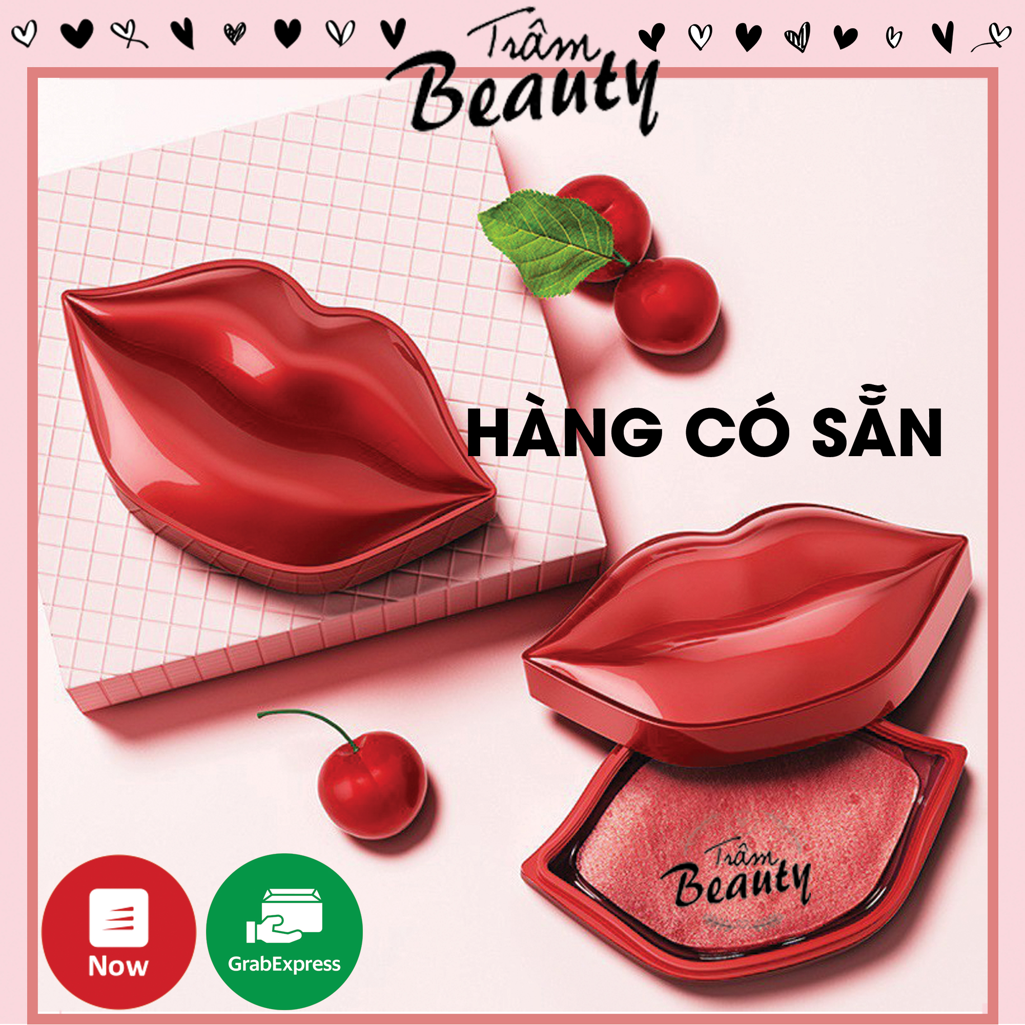 Mask môi, mặt nạ môi hoa hồng hii.sees