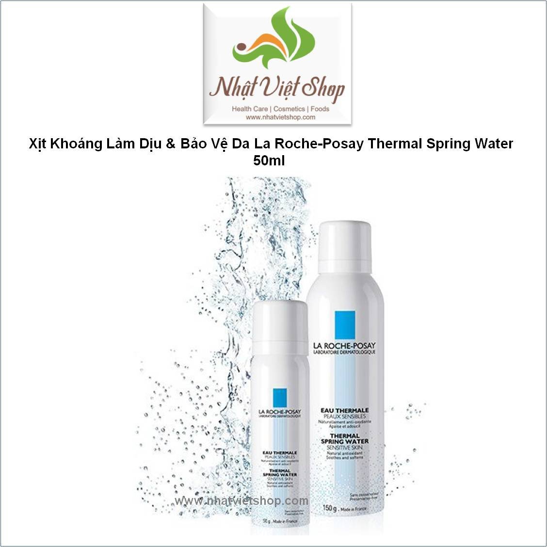 (Sale Date: 12/2024) Xịt Khoáng Làm Dịu & Bảo Vệ Da La Roche-Posay Thermal Spring Water 50ml