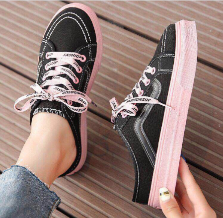 Giày sục thể thao dây chữ siêu xinh êm chân