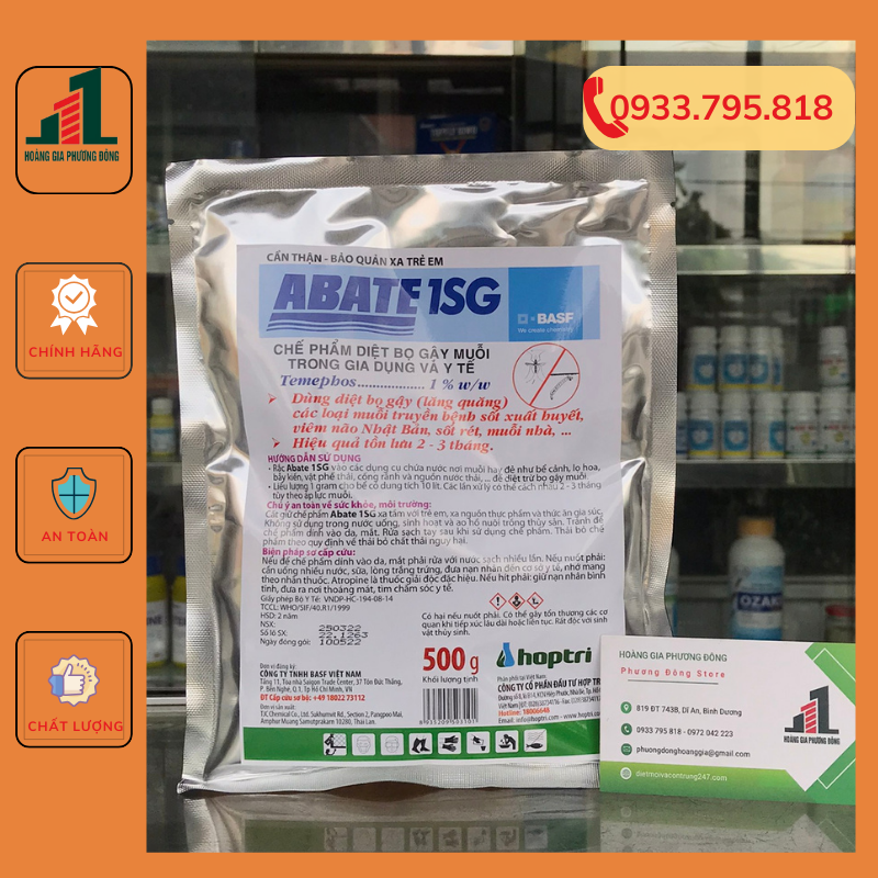 Thuốc diệt loăng quăng, bọ gậy Abate 1SG - Gói 500g