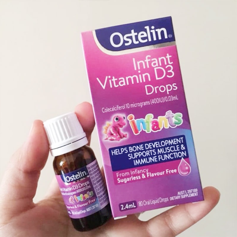 Vitamin D3 Drops Ostelin dạng giọt cho trẻ sơ sinh xuất xứ ÚC