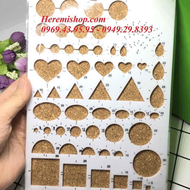 Thước định hình quilling