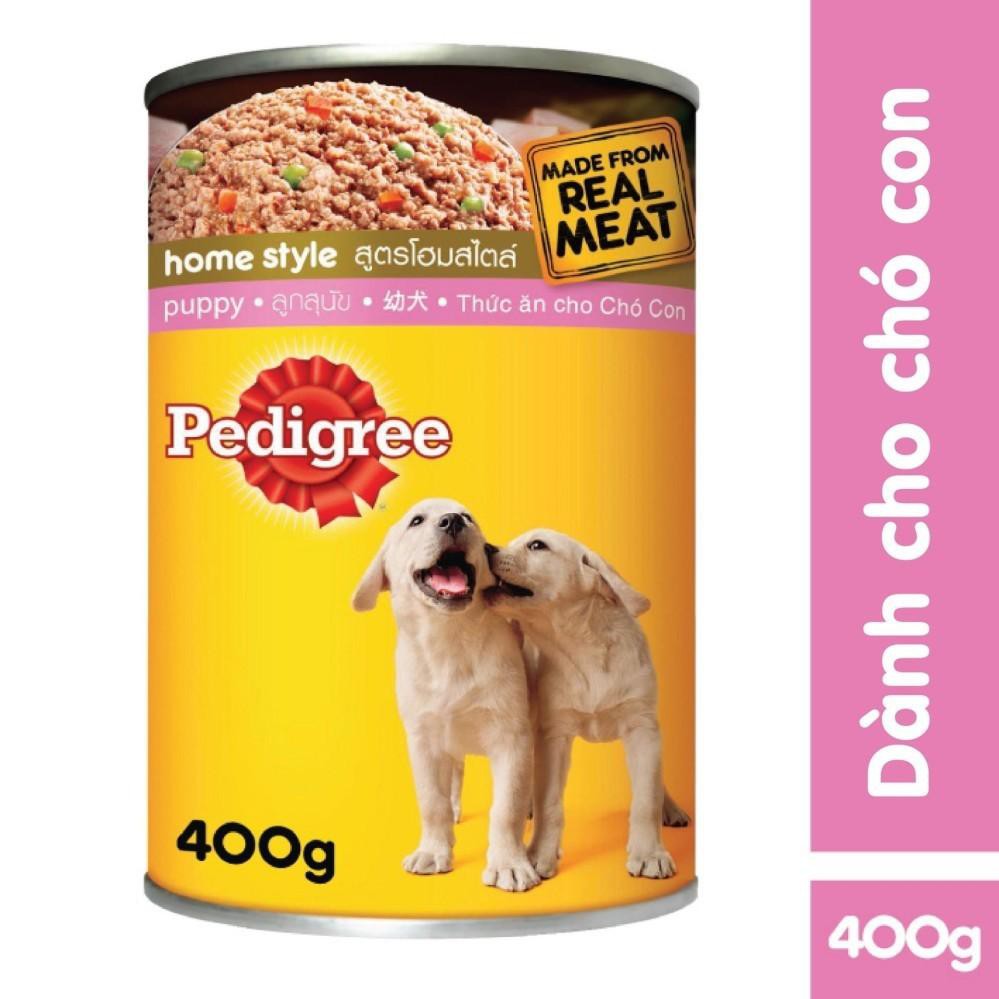 Thức ăn dạng pate cho chó con Pedigree vị bò - lon 400g