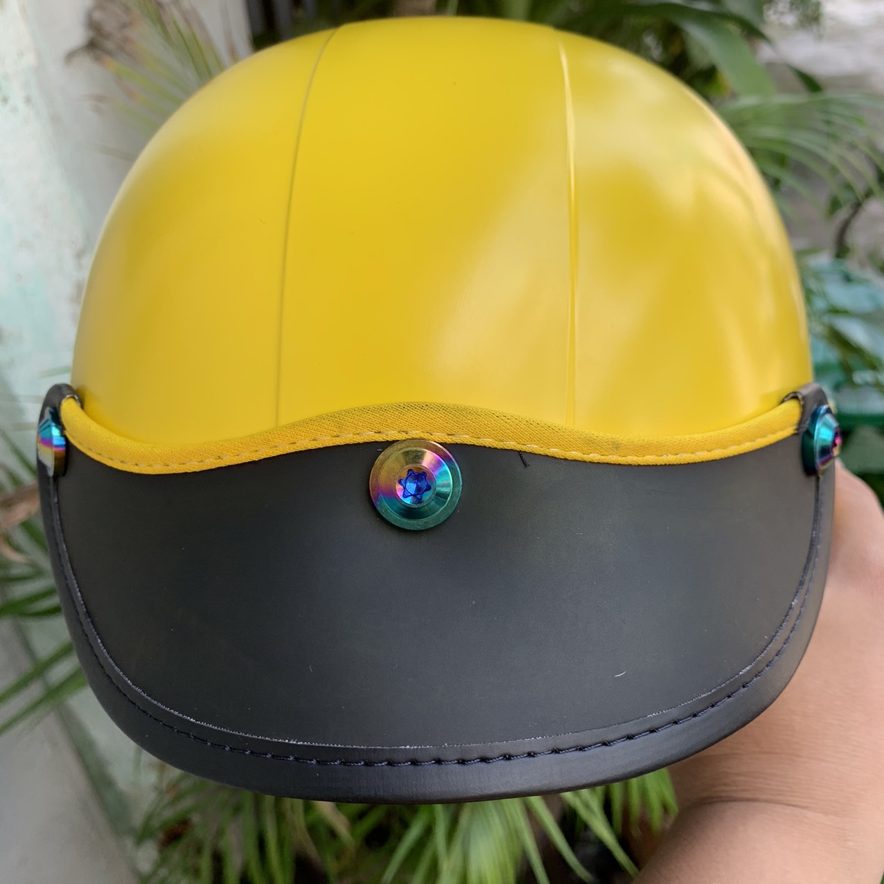 { HOT TREND } Nón sơn gắn 7 ốc titan gr5 { Chuẩn đẹp }